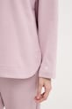 United Colors of Benetton longsleeve piżamowy damski bawełniany 3WNW3M08G fioletowy