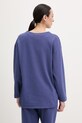 Odzież United Colors of Benetton longsleeve piżamowy damski z bawełną 3WNW3M08G granatowy