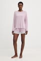 United Colors of Benetton kratek ženski spodnji del pižame z viskozo 3Z1239170 vijolična SS26
