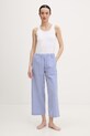 United Colors of Benetton spodnie piżamowe damskie bawełniane 47OL3F00N niebieski SS26
