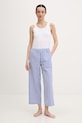 United Colors of Benetton spodnie piżamowe damskie bawełniane 47OL3F00N niebieski SS26