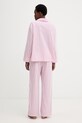 United Colors of Benetton piżama dwuczęściowa damska bawełniana 4FCL3P010 różowy SS26