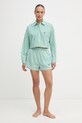 Calvin Klein Underwear ženske kratke hlače za spavanje od pamuka LV00QS7604 zelena SS26