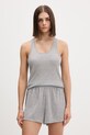 Calvin Klein Underwear dvojdielne pyžamo dámske s viskózou sivá LV00QS7661