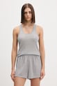 Calvin Klein Underwear dvojdielne pyžamo dámske s viskózou sivá LV00QS7661