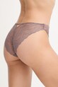 Calvin Klein Underwear nohavičky dámske čipkované LV00QF7927 hnedá SS26