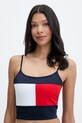Tommy Hilfiger plavkový top dámsky tmavomodrá UW0UW06576