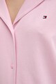 Tommy Hilfiger pidžama košulja ženska s pamukom UW0UW06293 roza