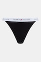 Дрехи Tommy Hilfiger прашки дамски от памук с еластан 3 броя UW0UW06518 черен