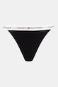 Tommy Hilfiger прашки дамски от памук с еластан 3 броя черен UW0UW06518