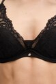 Ρούχα BOSS τριγωνικό σουτιέν δαντελένιο HALF PAD_BLOSSOM 50556192 μαύρο