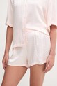 BOSS pyžamové šortky dámské z viskózy B Monogram_Shorts růžová 50561031