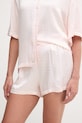 BOSS pyžamové šortky dámské z viskózy B Monogram_Shorts růžová 50561031