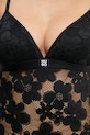 HUGO боді жіноче мереживне BLOOM LACE BODYSUIT чорний 50561602