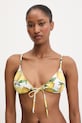 HUGO biustonosz kąpielowy damski FANCY_triangle żółty 50561313