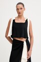 Karl Lagerfeld top plażowy damski czarny B2W46036