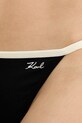 Karl Lagerfeld stringi damskie czarny B2W47010