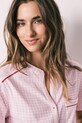 women'secret piżama dwuczęściowa damska bawełniana różowy 3133489
