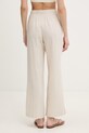 Odzież women'secret spodnie plażowe z dodatkiem lnu 5543668 beżowy