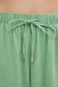 women'secret spodnie plażowe z dodatkiem lnu zielony 5543669