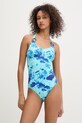Vilebrequin strój kąpielowy jednoczęściowy damski FIRE niebieski FYEEH118