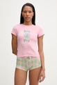 Juicy Couture пижама дамска SINGLET розов JCYPJ126858