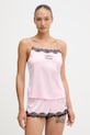 Juicy Couture pigiama a due parti da donna VEST & SHORT rosa JCYPJ126862