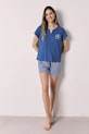 Oblačila women'secret Dvodelna pižama ženska z viskozo 3133504 modra