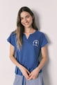 women'secret Dvodelna pižama ženska z viskozo modra 3133504
