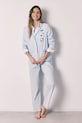 Women'secret dvojdielne pyžamo dámske modrá 3133520