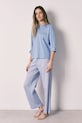 Women'secret piżama dwuczęściowa damska bawełniana niebieski 3593020
