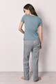 women'secret piżama dwuczęściowa damska z wiskozą 3593035 niebieski SS26
