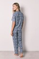 women'secret női kétrészes pizsama viszkózzal 3593042 kék SS26