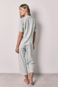 women'secret női kétrészes viszkóz pizsama 3593043 zöld SS26
