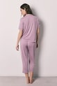 women'secret piżama dwuczęściowa damska z wiskozy 4753117 różowy SS26