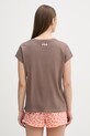 Odzież Fila piżama dwuczęściowa damska bawełniana FPS4236 brązowy