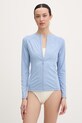 Hurley longsleeve kąpielowy damski niebieski WLEU00003