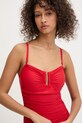 DKNY strój kąpielowy jednoczęściowy damski czerwony DIE6M605
