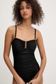 DKNY strój kąpielowy jednoczęściowy damski czarny DIE6M605