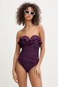DKNY strój kąpielowy jednoczęściowy damski DIE6M537 fioletowy SS26