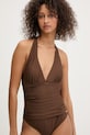 DKNY цільний купальник жіночий коричневий DIE6M733