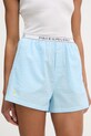 Polo Ralph Lauren szorty piżamowe damskie bawełniane niebieski 4P0783