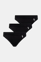 Polo Ralph Lauren figi damskie z bawełną 3-pack czarny 4P0827
