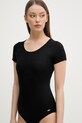 United Colors of Benetton боди дамско от вискоза 3P2Y3B006 черен