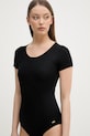 United Colors of Benetton боди дамско от вискоза 3P2Y3B006 черен