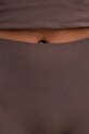 MM6 Maison Margiela bokserki dopasowane damskie z wiskozy brązowy MKLG00040