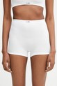 MM6 Maison Margiela bokserki dopasowane damskie z bawełną biały MKLG20010