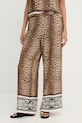 Liu Jo spodnie plażowe damskie brązowy VA6052.TS123