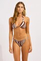 Seafolly plavková podprsenka dámska Multi Fit Longline Tri hnedá 31411MF270