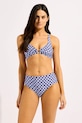 Seafolly plavková podprsenka dámská Multi Fit Longline Tri námořnická modř 31554MF301
